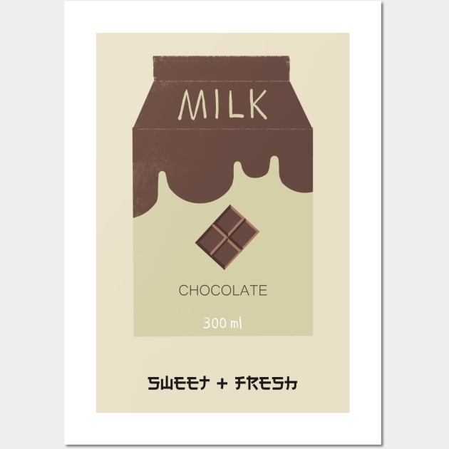 Chocolate milk Wall Art by Alina Grigoreva